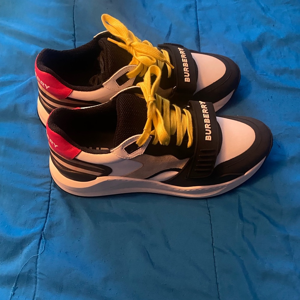 Burberry Nylon, Suede and Vintage Check Sneakers